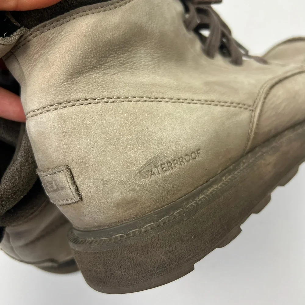 Sorel Madson II Moc Toe Waterproof Boots Mens 11 Grey Gorpcore Travel Casual
